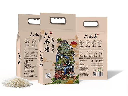 飛鶴-六水香大米包裝（個(gè)人主頁-ZMzk5MTc0NDA=） - 包裝 - 站酷設(shè)計(jì)師墩墩喝牛奶原創(chuàng)素材 - 站酷ZCOOL