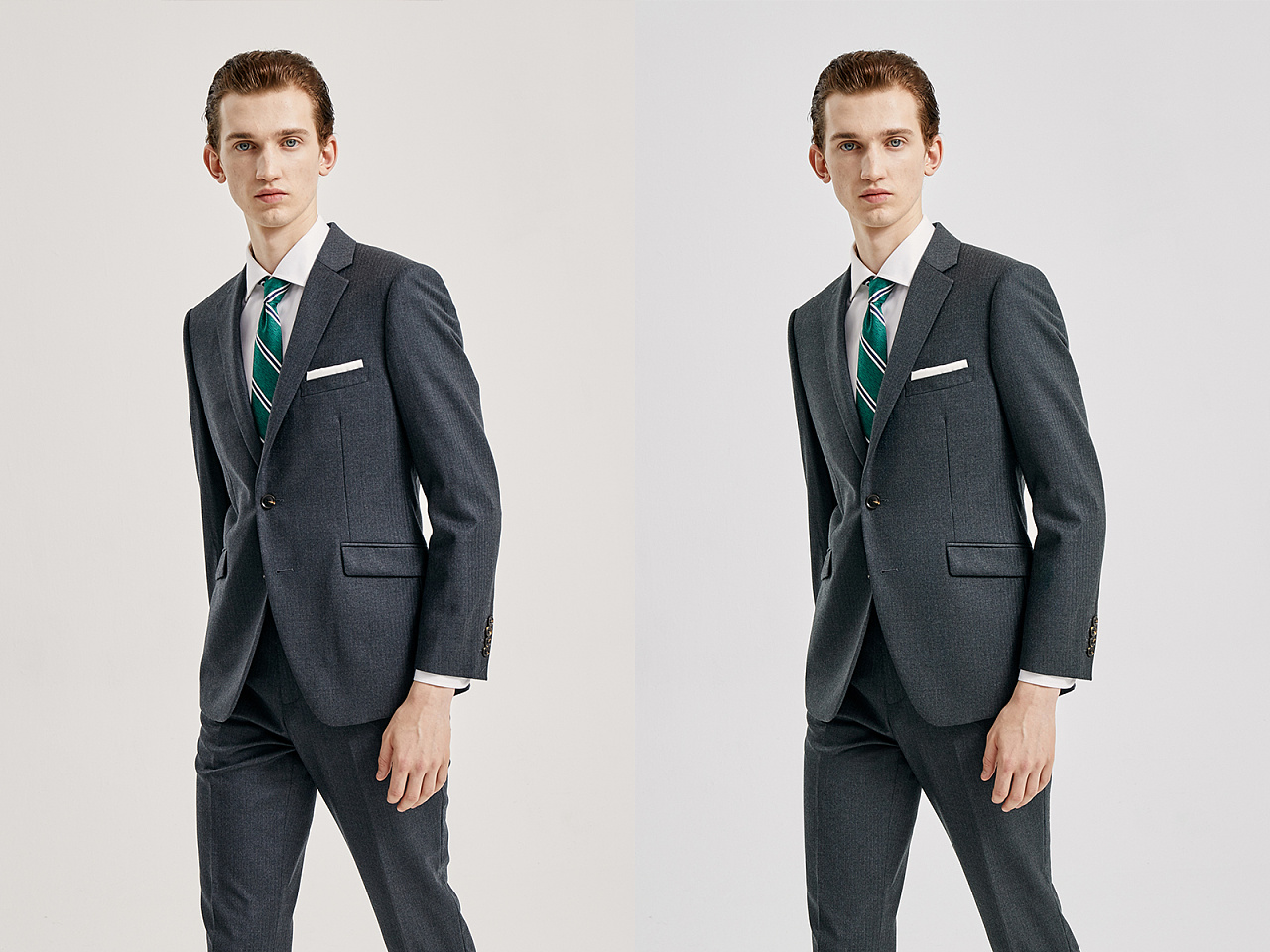 19年男装西服模特修图
