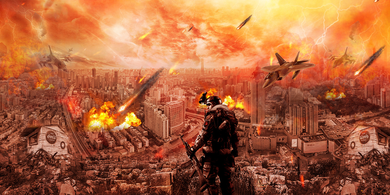 合成海报——战场