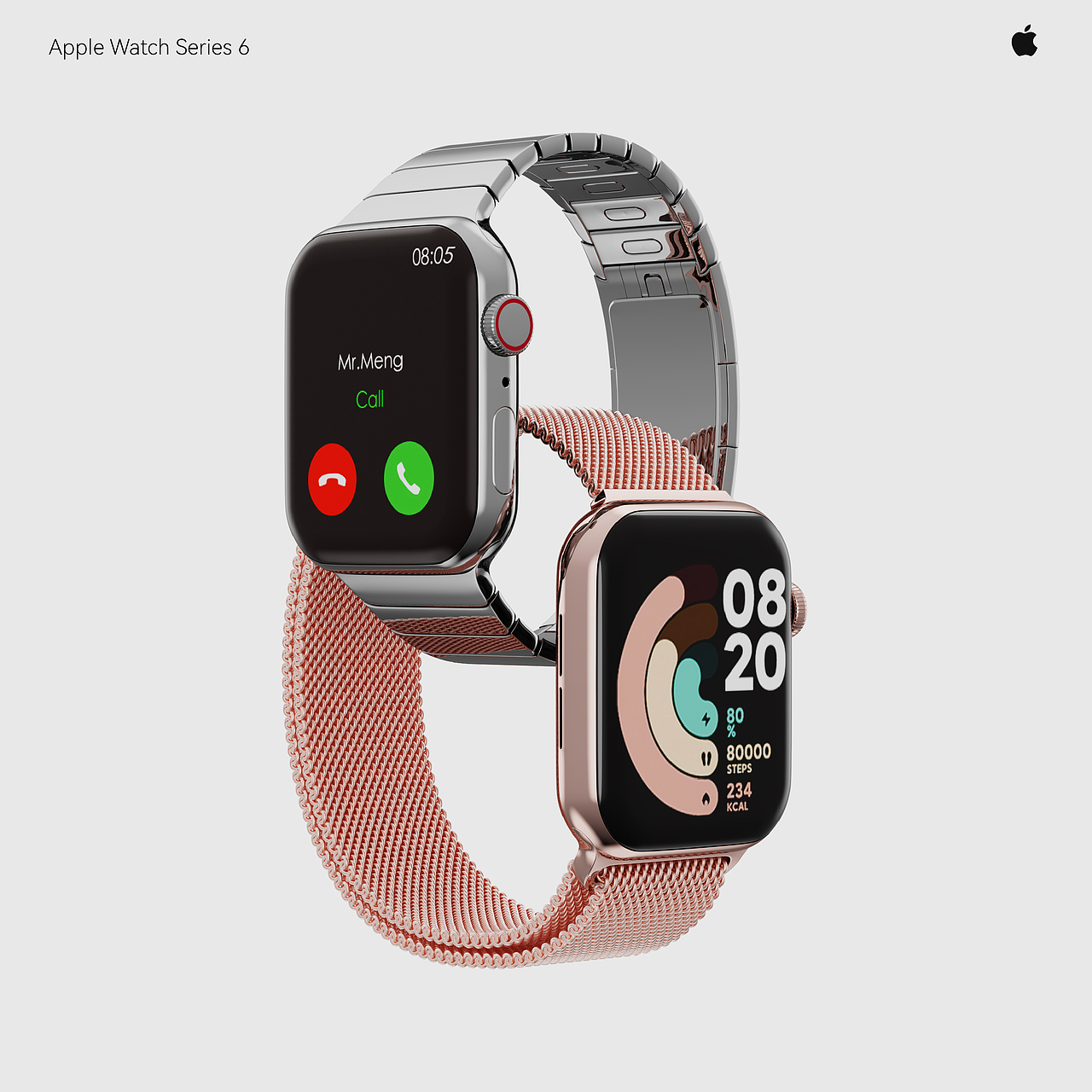 Apple Watch Series 6 | 产品渲染(图ZMjc1NDU5MTQ0) - 产品 - 站酷设计师Joseph_Shao原创素材 - 站酷ZCOOL