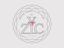 给我哥做的真爱logo，提前祝福他们幸福长长久久~