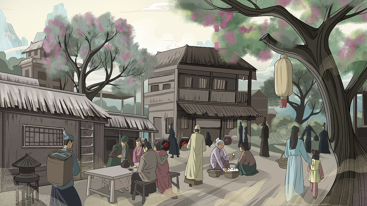 为腾讯网络电影《山海巨兽》绘制的剧情插画（图ZMjI5Mzk2Nzcy） - 商业插画 - 站酷设计师加油子原创素材 - 站酷ZCOOL