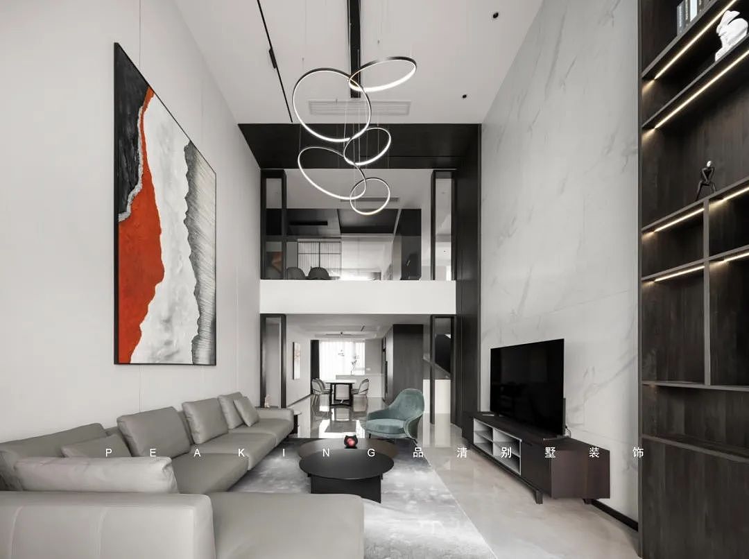 品清【实景】案例赏析| 385㎡现代简约--淡墨有山河