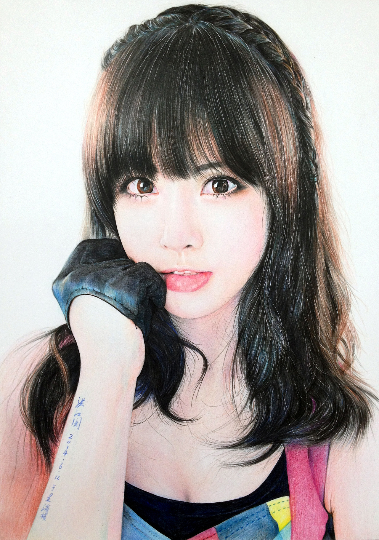 彩铅肖像|纯艺术|绘画|洪帮主彩铅 - 原创作品 - 站酷 (zcool)