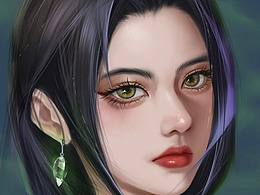 半厚涂 偽厚涂 頭像插畫接單