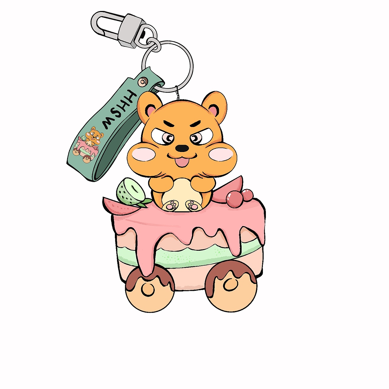 原创钥匙链绘制手稿