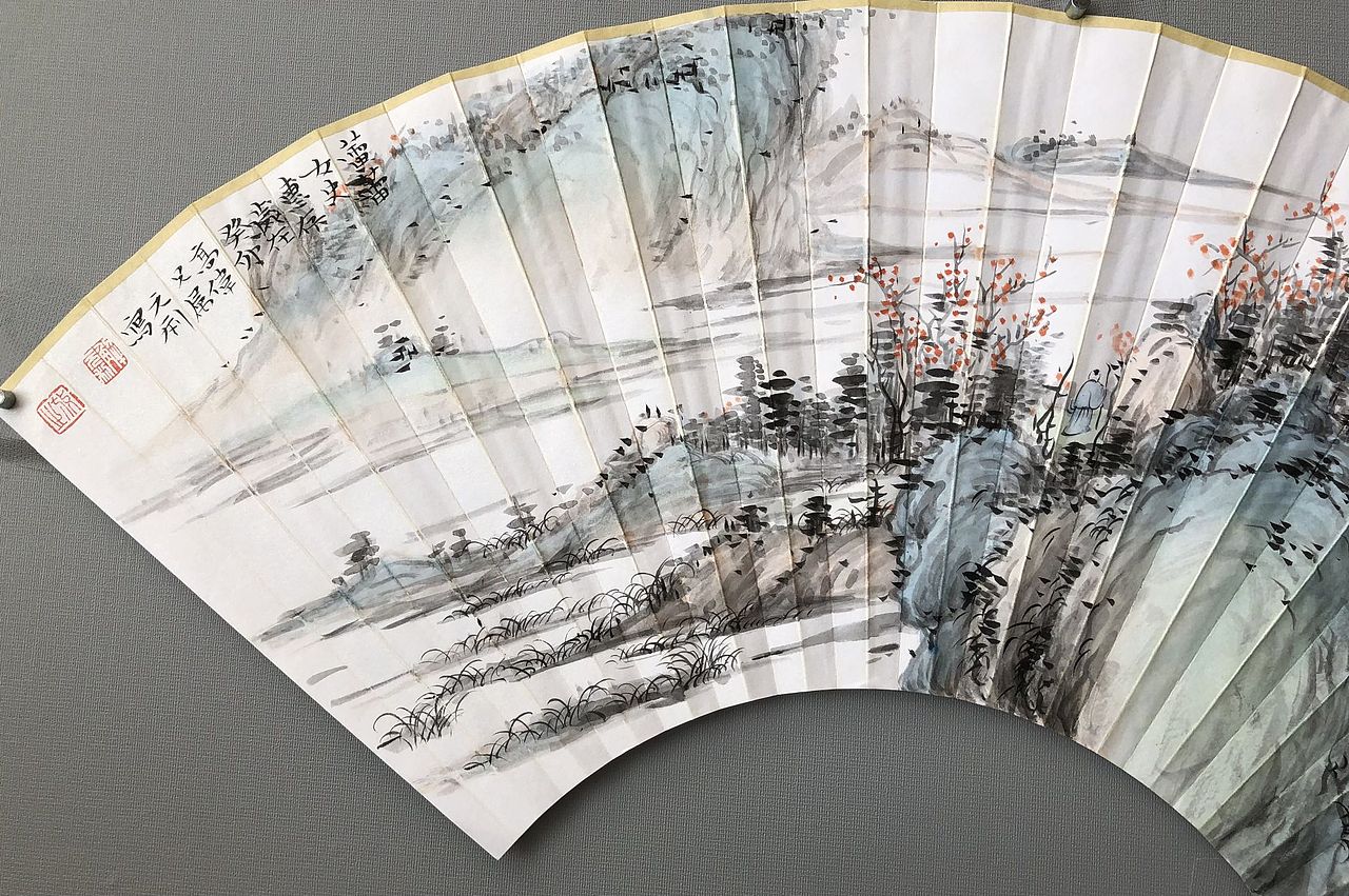 秋山策杖（图ZMzQzMzc5MzMy） - 绘画 - 站酷设计师拾午枋原创素材 - 站酷ZCOOL