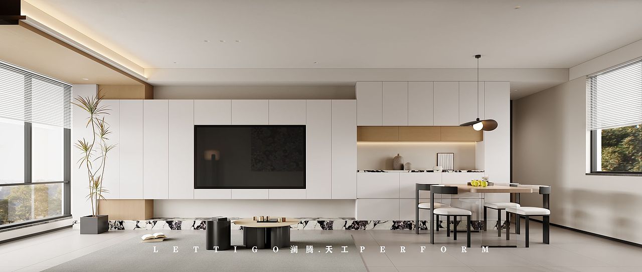 现代简约温馨暖色系奶油风家装（图ZMzYzMzgzNzcy） - 家装设计 - 站酷设计师DesignerZtt186原创素材 - 站酷ZCOOL