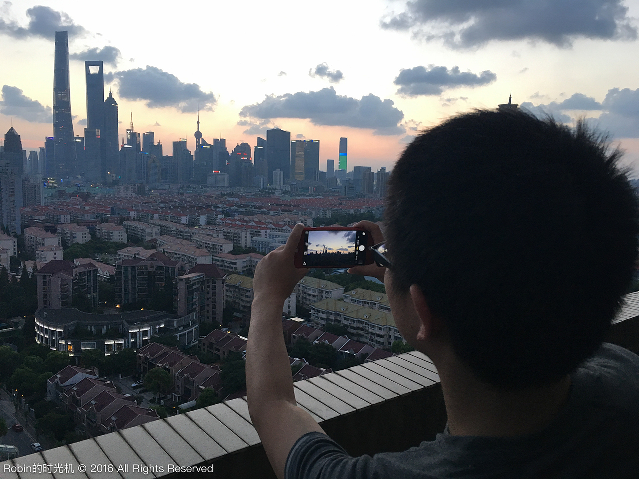 iPhone延时摄影视频:浦东陆家嘴日落