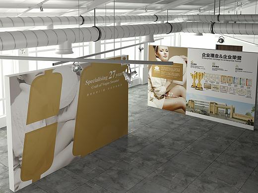 鸿泰上海博览会展会背景海报物料 X展架