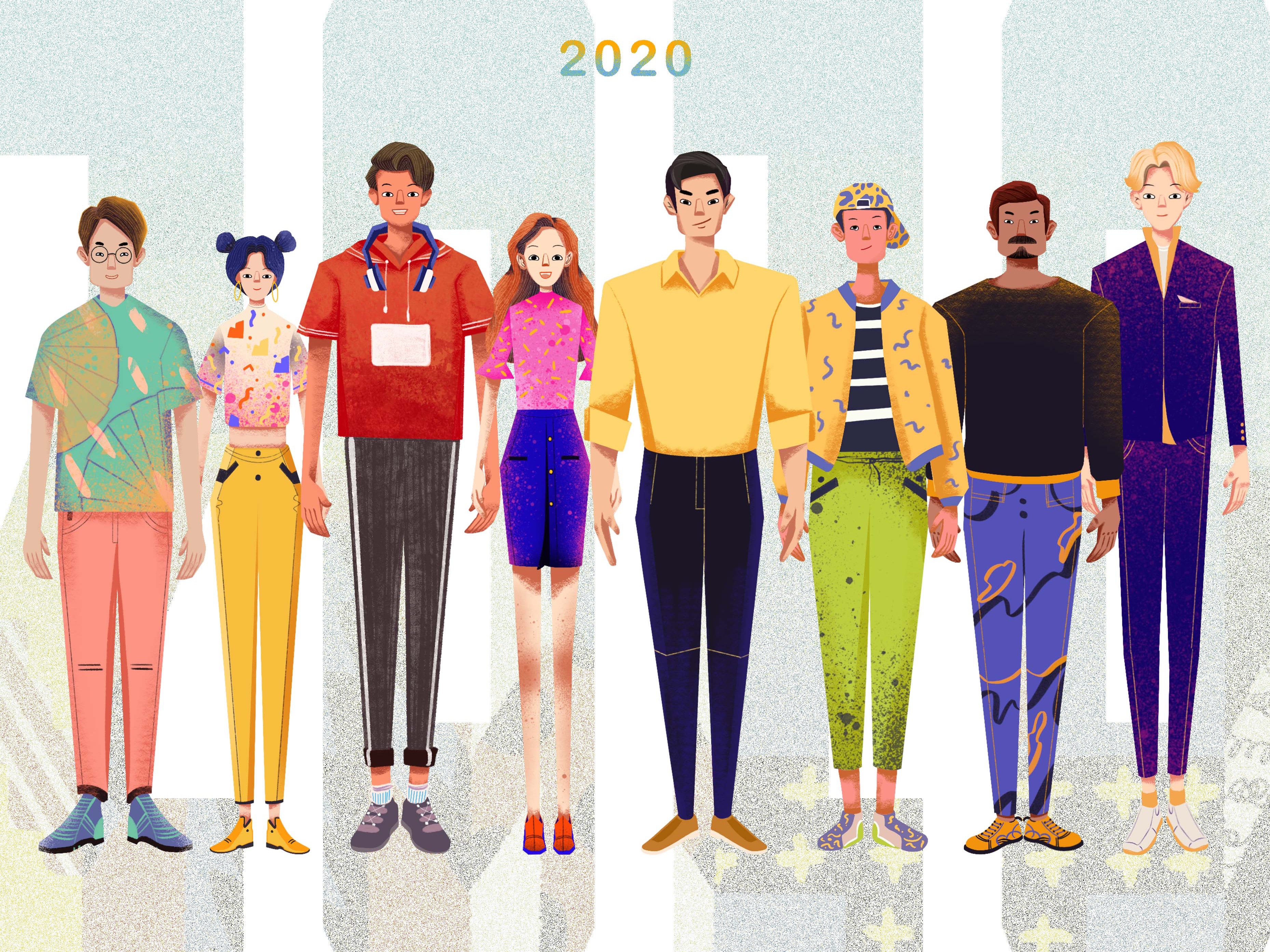 2020奔跑吧—动画宣传片人物设计