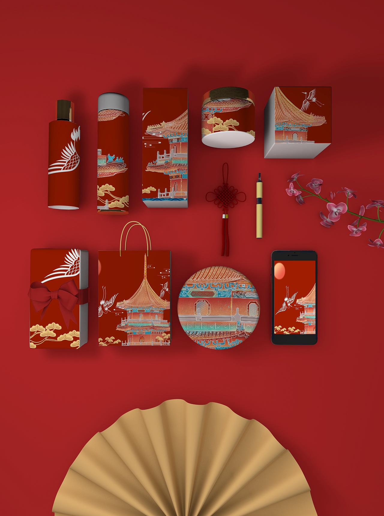 新中国风国潮商业插画