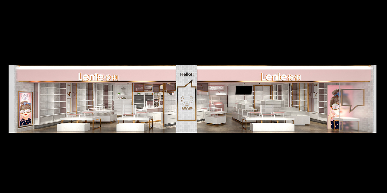 伶俐店铺设计（元气少女潮流志）（图ZMjQ4MzU1OTQw） - 商业空间设计 - 站酷设计师南山设计工作室原创素材 - 站酷ZCOOL