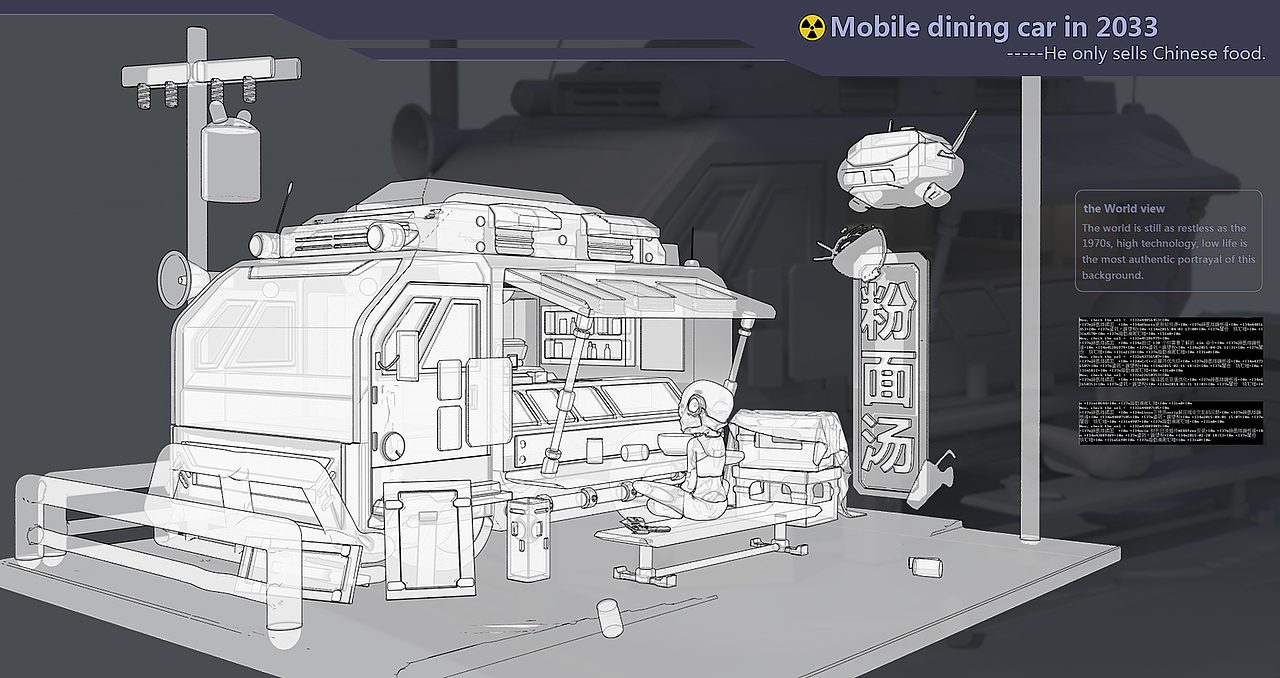 赛博朋克餐车（图ZMjA3ODI4NzM2） - 机械/交通 - 站酷设计师幽冥496原创素材 - 站酷ZCOOL