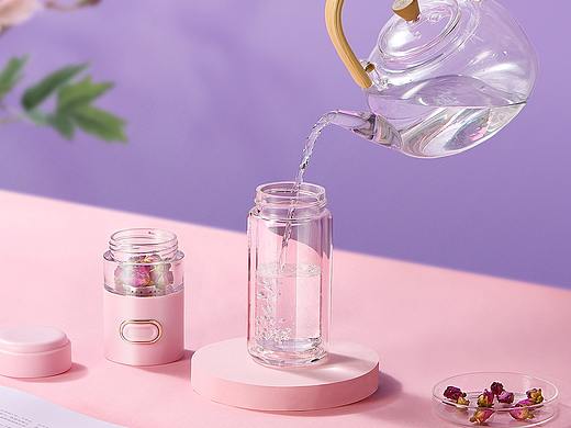 茶水分离杯 水具电商摄影