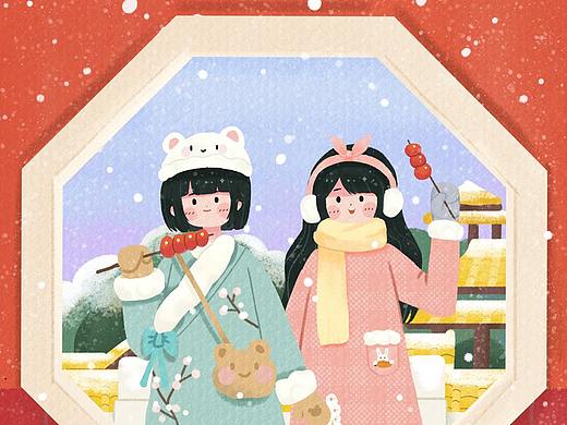 和閨蜜一起去旅游（個人主頁-ZNDk1NzU4NzY=） - 藝術插畫 - 站酷設計師海蝕弦音原創(chuàng)素材 - 站酷ZCOOL