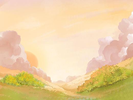 工作图 (图书插画)一些薄涂的小场景