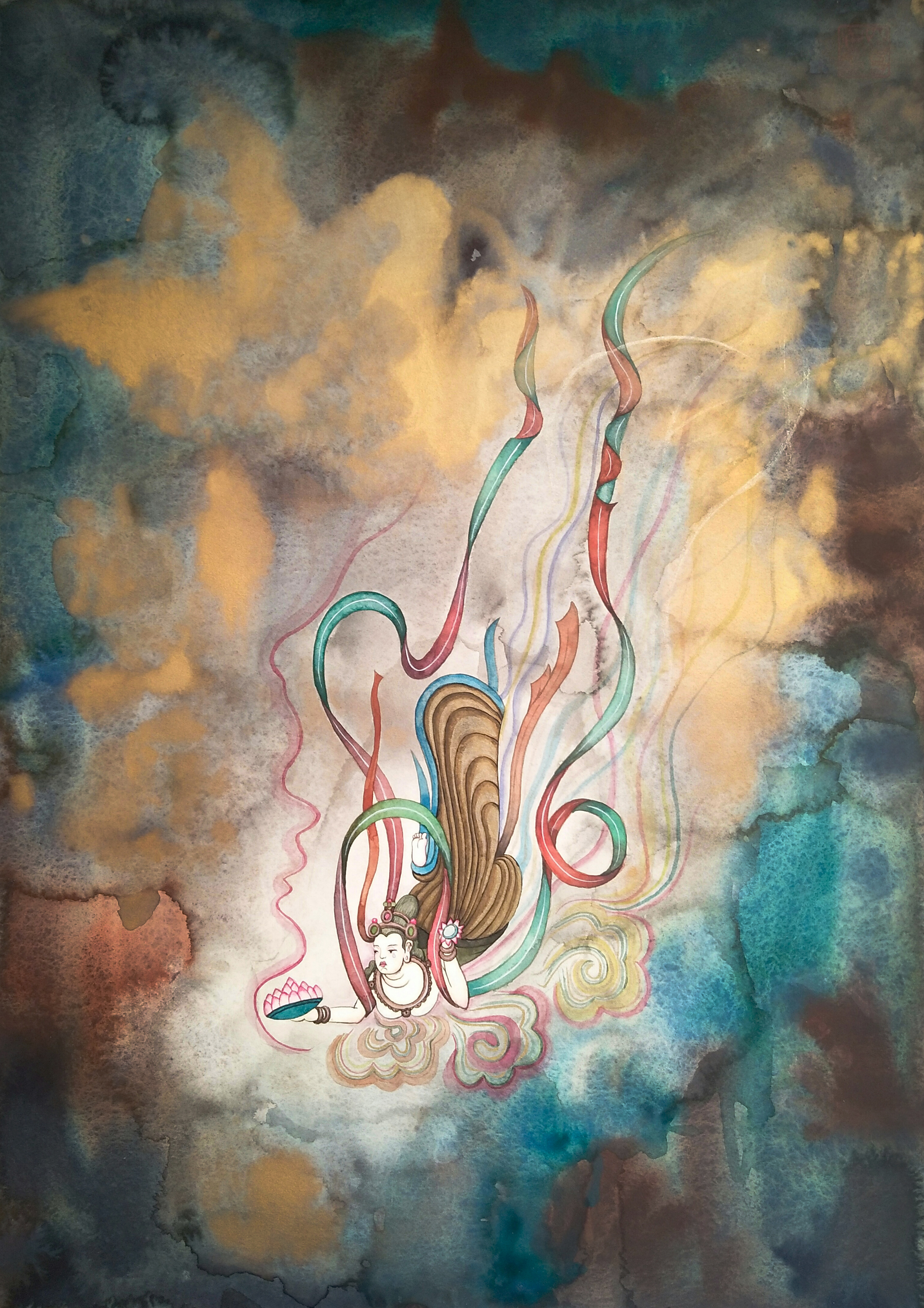 飞天|插画|商业插画|四喜萌子 - 原创作品 - 站酷 (zcool)