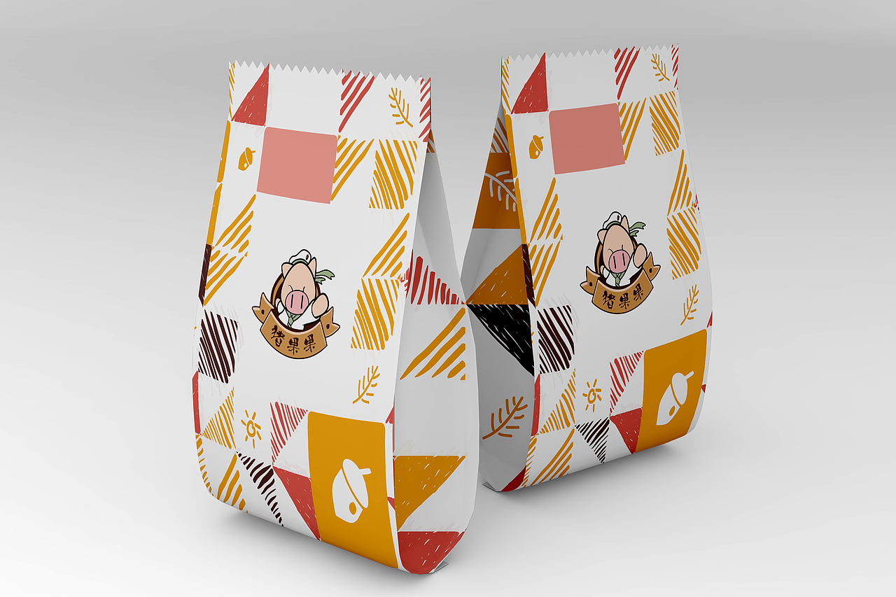 【W先生】猪果果食品logo设计（图ZNDc5MTQyNjg=） - Logo - 站酷设计师W先生设计原创素材 - 站酷ZCOOL