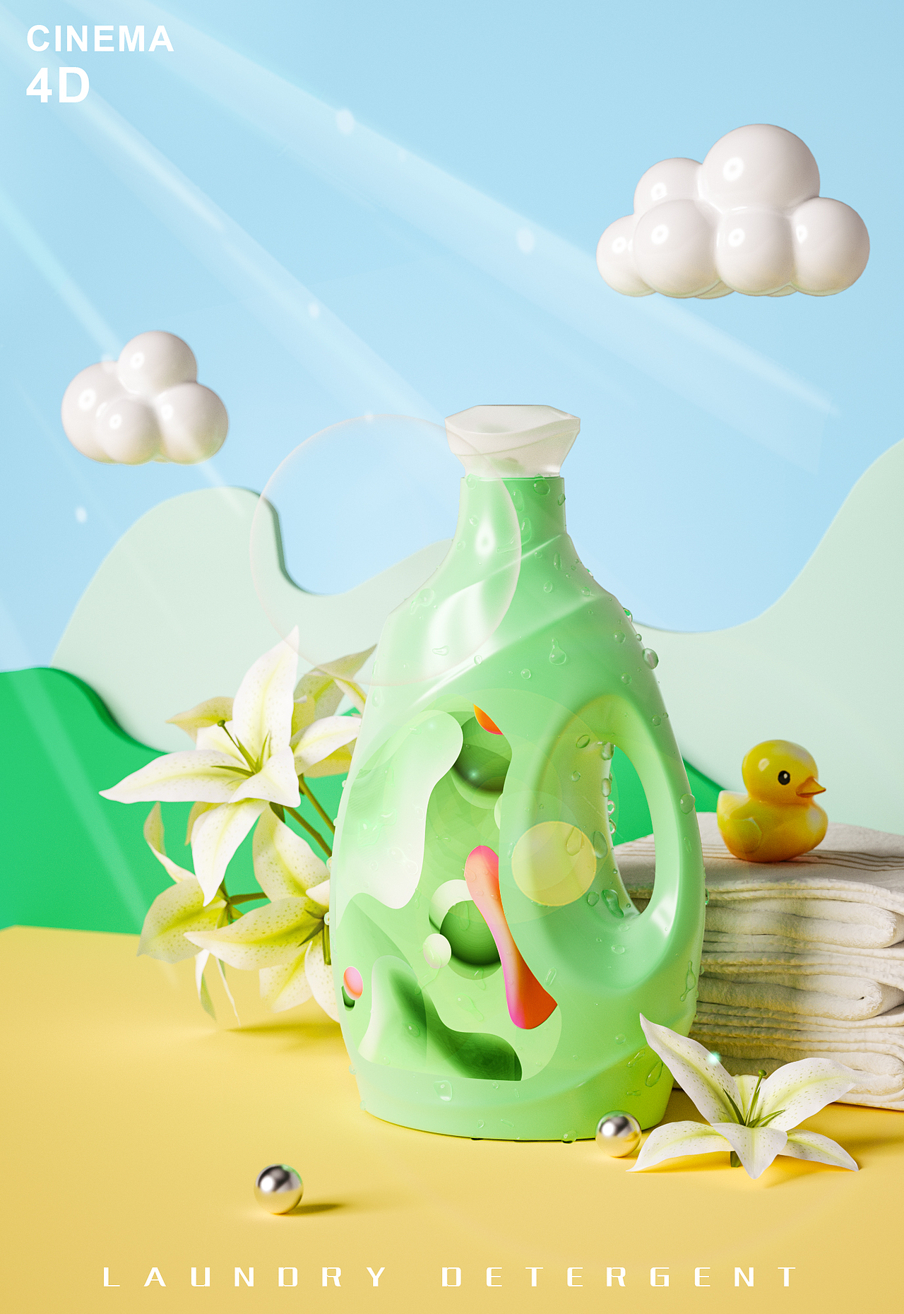 OC第八期学员作品——NiaoNiao的C4D课堂（下)（图ZMjA1NzM1NjQw） - 场景 - 站酷设计师我就是NiaoNiao原创素材 - 站酷ZCOOL