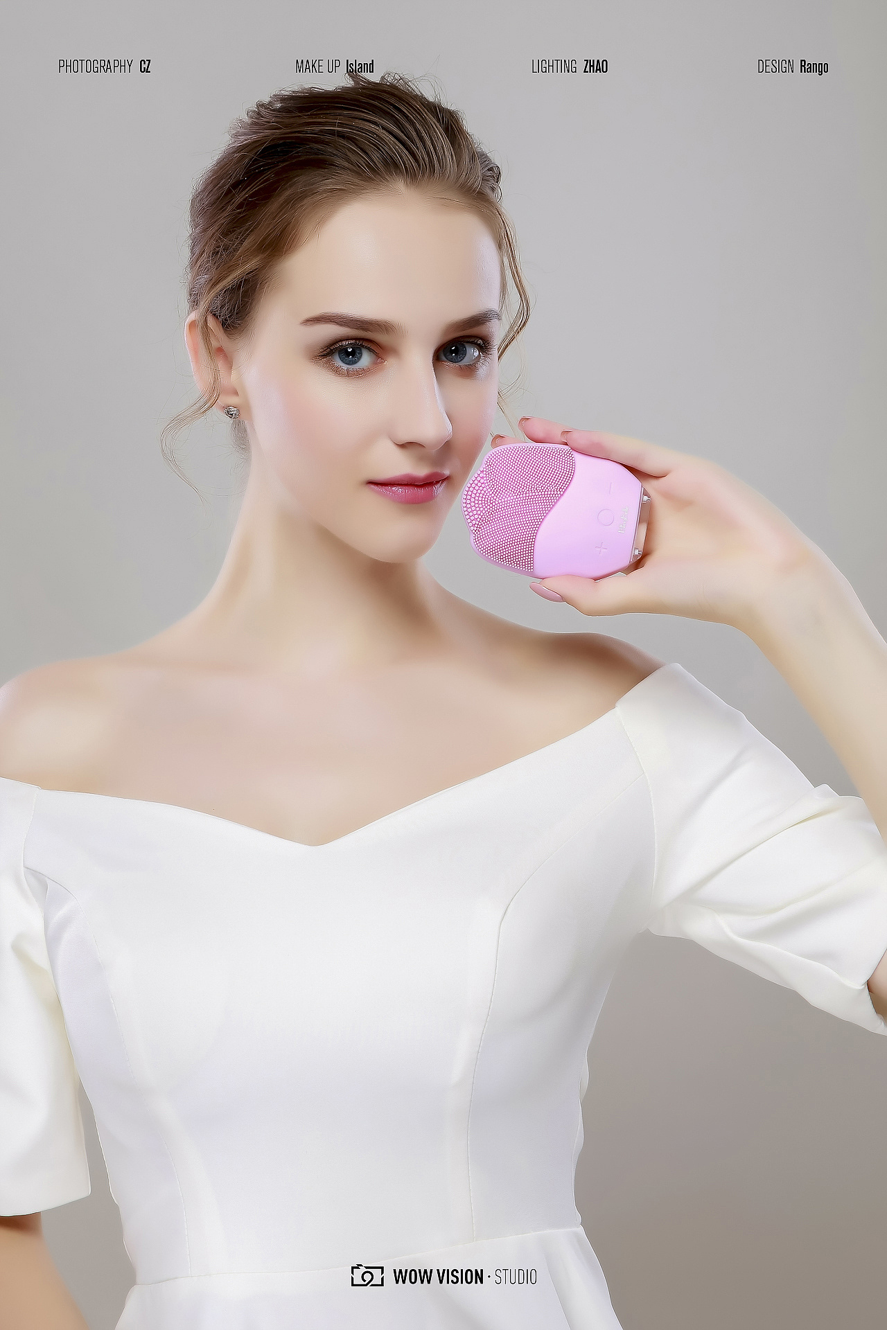 洁面仪 模特棚拍