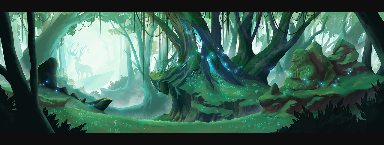 场景创作麋鹿之森