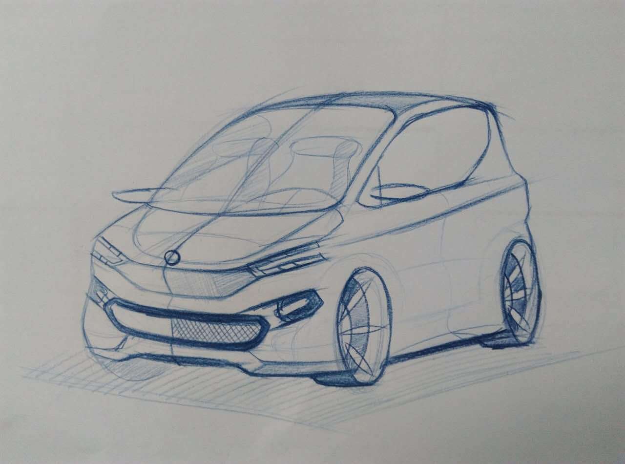 汽车草图效果图