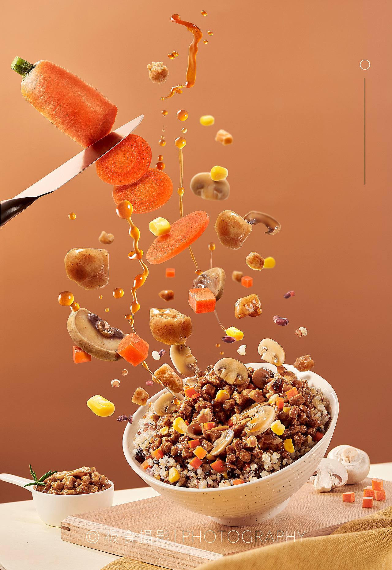 植物教授低脂粗粮饭 × 极食摄影