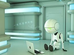 c4d机器人场景建模