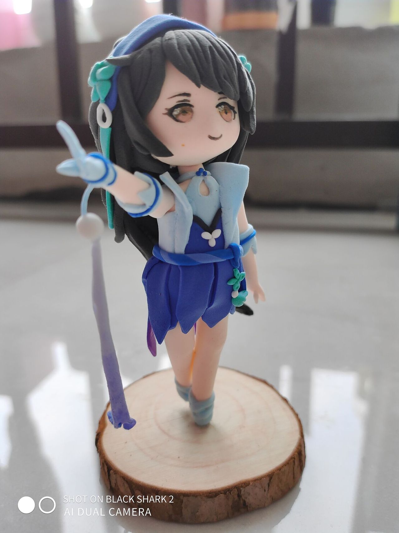 西施——【王者荣耀】黏土手残|手工艺|手办/模玩|鸭梨山大兔兔喵