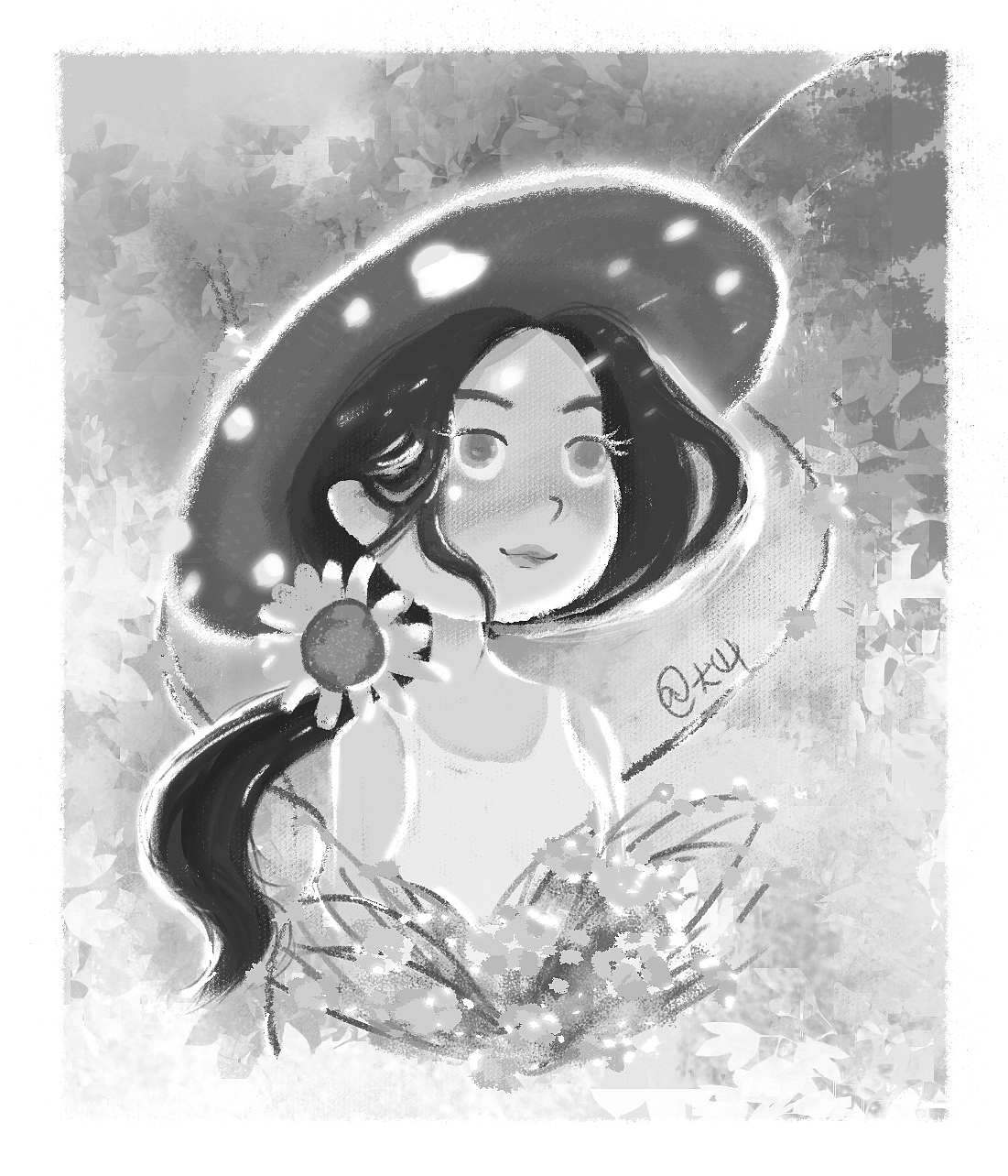 捧花女孩（圖ZMjE0MDY0ODcy） - 創(chuàng)作習(xí)作 - 站酷設(shè)計師大山的啊飛原創(chuàng)素材 - 站酷ZCOOL