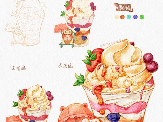 水彩美食手绘系列