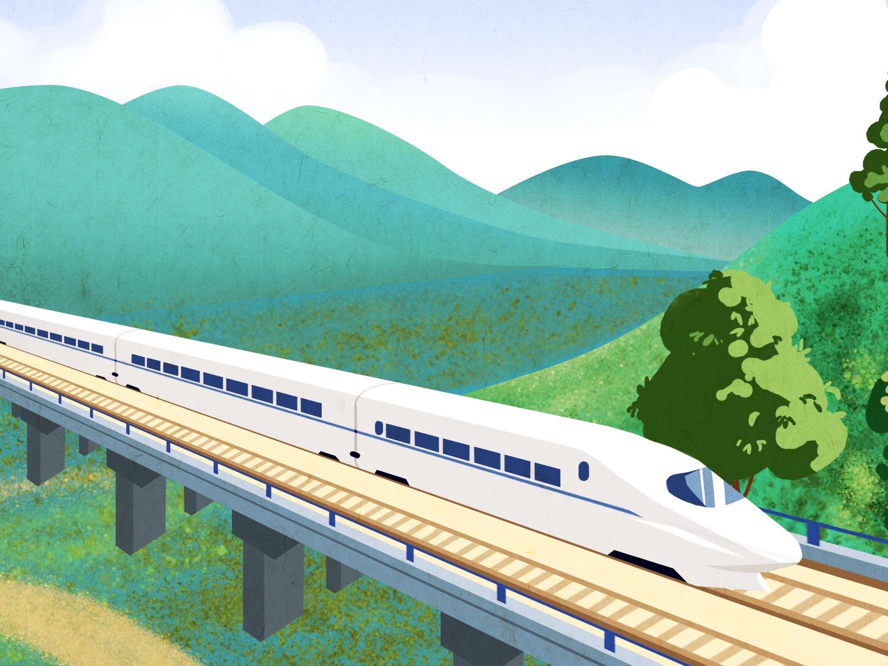 High Speed Rail PNG Picture, Motor Car Motorcar Cartoon Train High Speed Rail, Cartoon Pictures ...