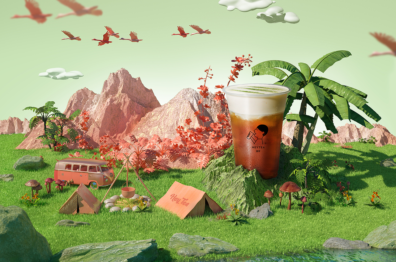 喜茶-6组饮品小剧场（图ZMTM1MTEyMjc2） - 海报 - 站酷设计师LantosStudio原创素材 - 站酷ZCOOL