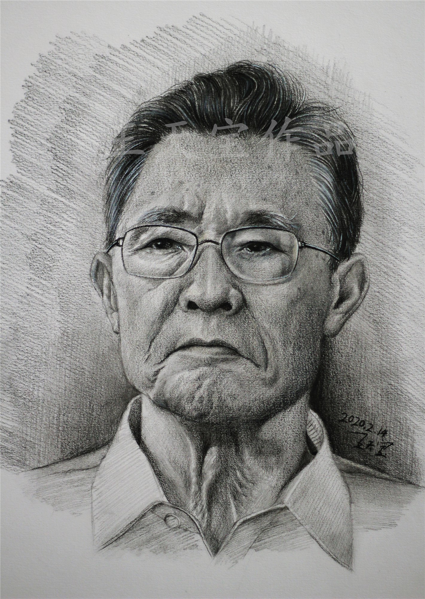 中国名人素描肖像画图片