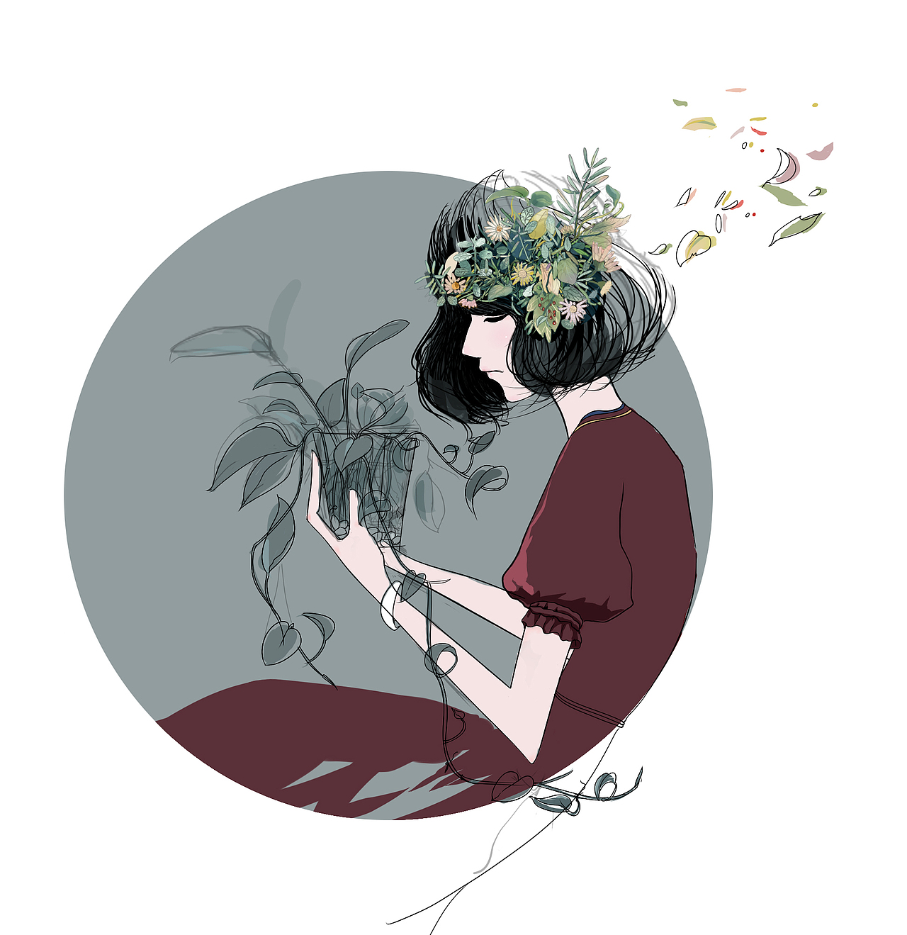 再见。（图ZMjEyMjYxNDg=） - 创作习作 - 站酷设计师迟遇原创素材 - 站酷ZCOOL