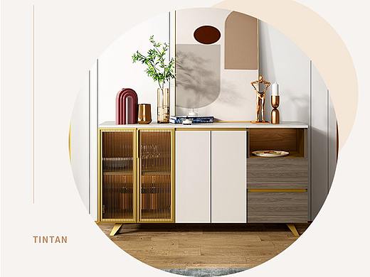 黑金- 餐边柜X2（个人主页-ZNTE3NTg5MjA=） - 电商 - 站酷设计师ikranay原创素材 - 站酷ZCOOL