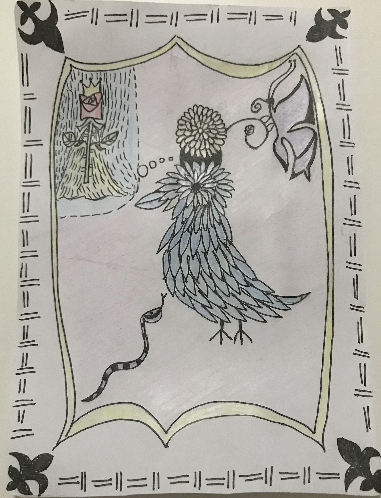 一只鸟和它的梦（图ZMTYwNTA2NjU2） - 艺术插画 - 站酷设计师Marinalisa原创素材 - 站酷ZCOOL