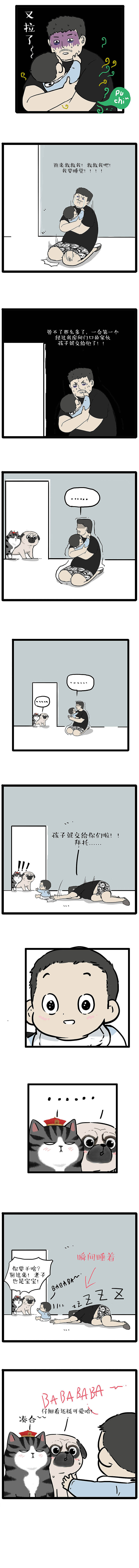 猫成育儿专家，保姆狗狗无证上岗，请看本期猫点访谈（图ZMTkyOTQ3MDEy） - 中/长篇漫画 - 站酷设计师吾皇的白茶原创素材 - 站酷ZCOOL