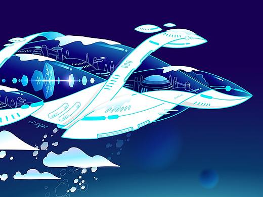 大雪 | 把科幻元素和传统文化结合一下（个人主页-ZNTgxMDg4MDA=） - 商业插画 - 站酷设计师时间旅行者LT原创素材 - 站酷ZCOOL