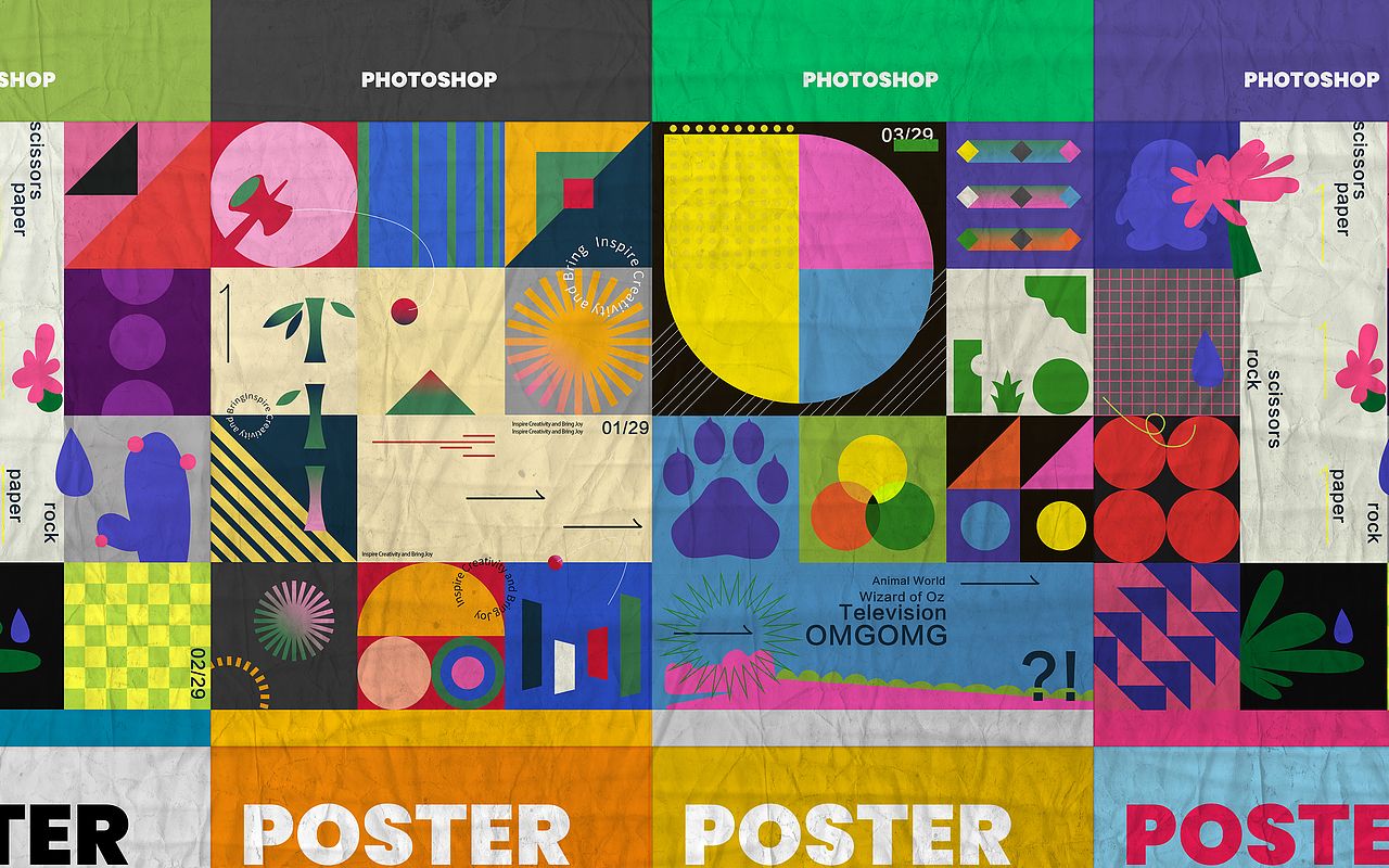 不错实验室平面课程作品合集#海报设计#（图ZMjYyODY3MzI4） - 海报 - 站酷设计师一个萌屁原创素材 - 站酷ZCOOL