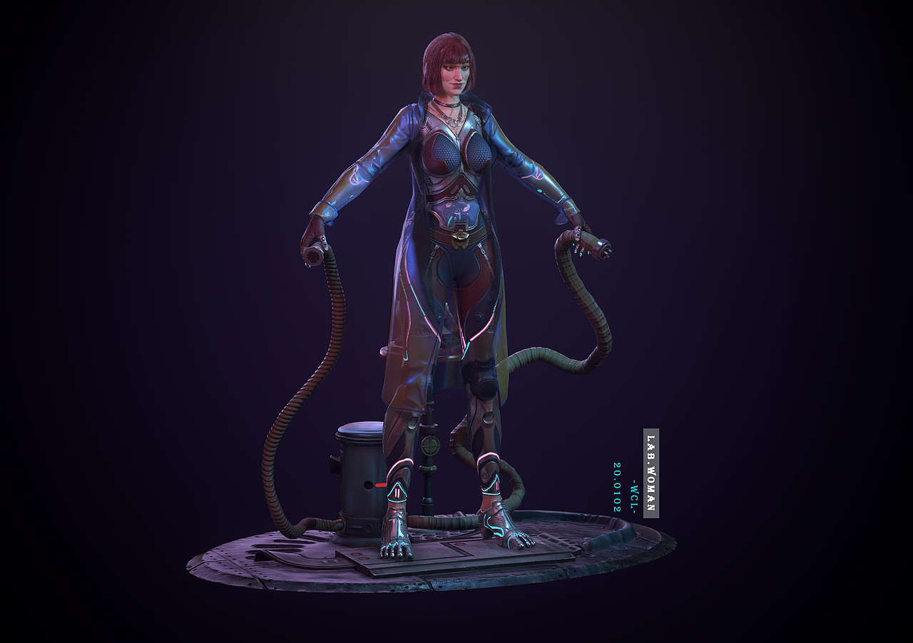LAB.woman 三维角色模型设计（图ZMjAxODg1MzI4） - 人物/生物 - 站酷设计师wuzhangrou原创素材 - 站酷ZCOOL