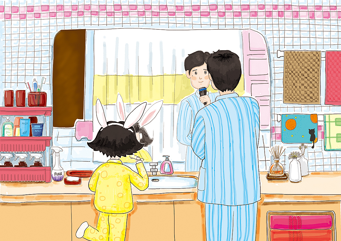 《小麦家の生活秀》DM插画麦凯乐大连总店五一家居节(已商用)