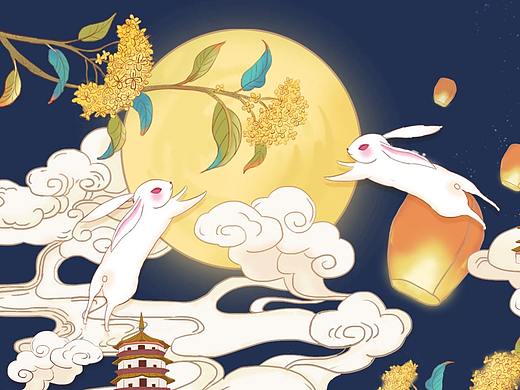 中秋月下