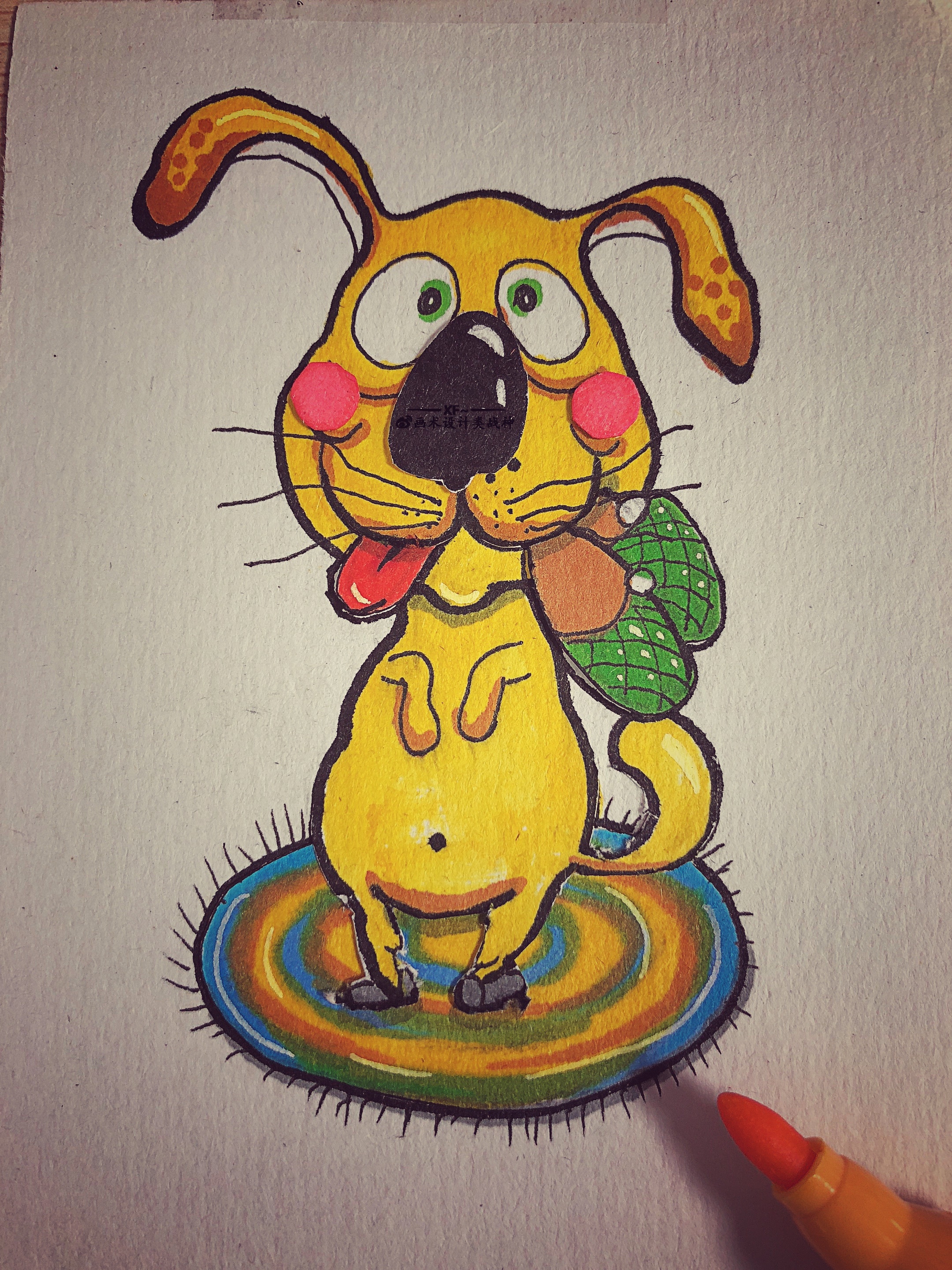 狗子萌哥～|其他|墙绘/立体画|麻麻弟 - 原创作品 - 站酷 (zcool)