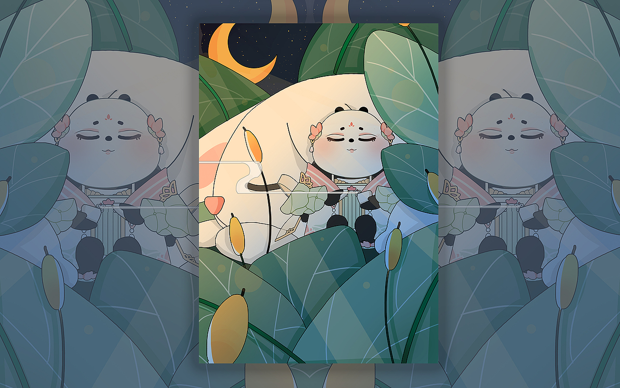 荷塘月色，佳人共赏（图ZMjE3MjY5NzQw） - 手办/模玩 - 站酷设计师赴宸原创素材 - 站酷ZCOOL