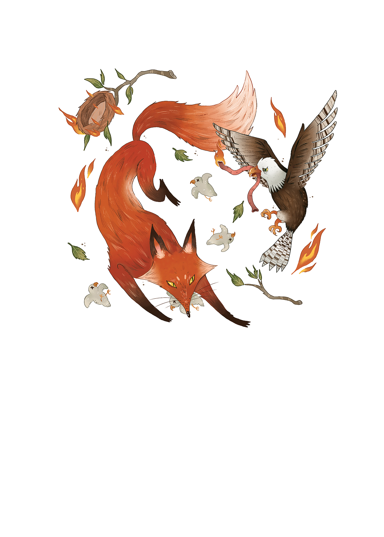 伊索🦊（图ZMjcxMzIzNjM2） - 儿童插画 - 站酷设计师阿灰在积灰原创素材 - 站酷ZCOOL