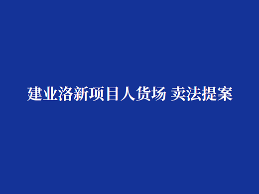 2024建业洛新地产项目推广策略提报-259P
