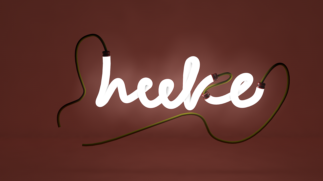 c4d随手练习-发光灯管