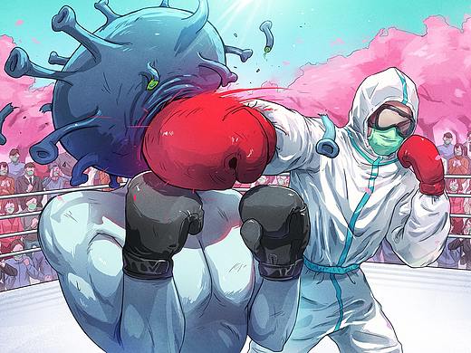 致敬前线医务人员！击退疫情FIGHT！